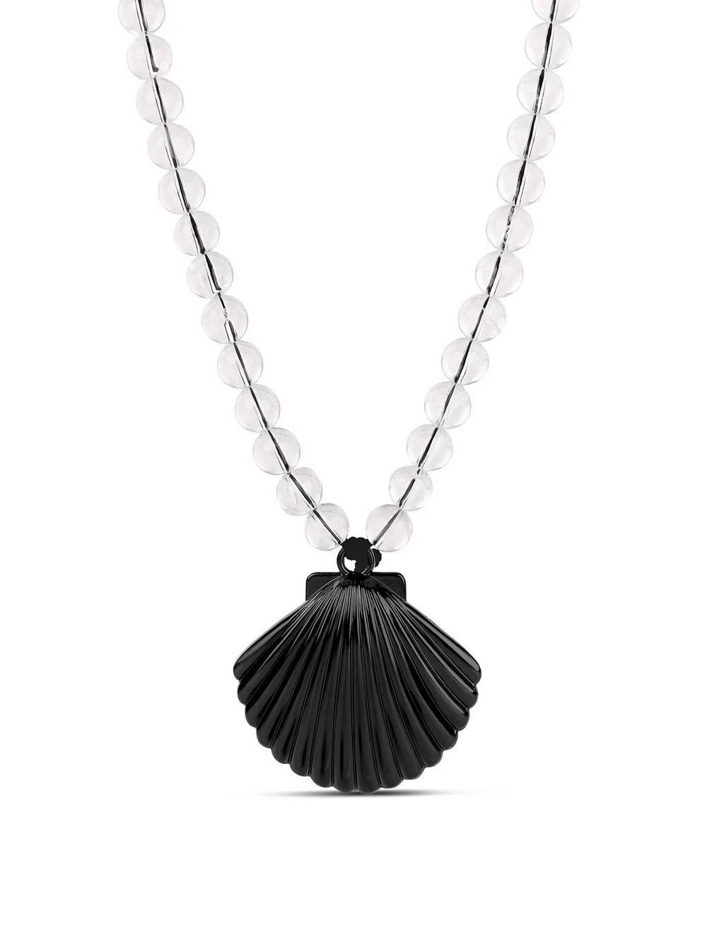 Midnight Beaded Shell Necklace